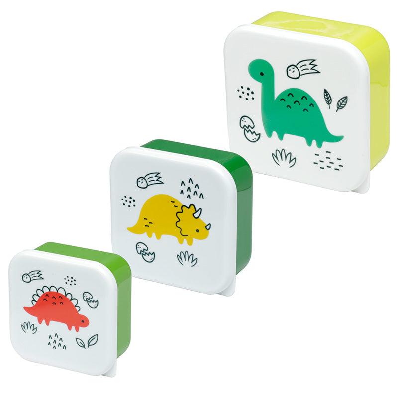 Lunch Boxes Set of 3 (S/M/L) - Dinosauria Jr - DuvetDay.co.uk