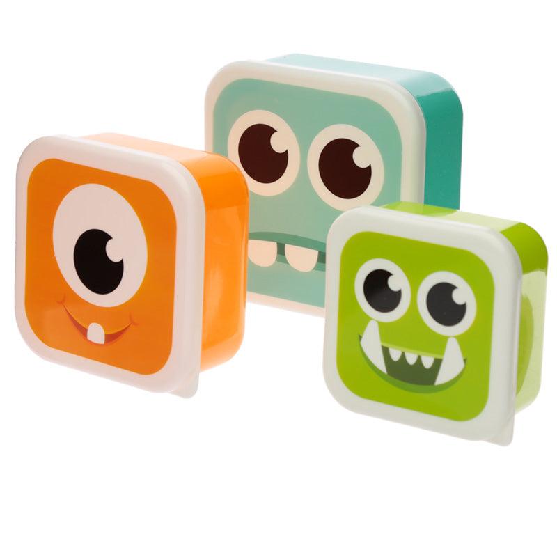 Lunch Boxes Set of 3 (S/M/L) - Monstarz Monster - DuvetDay.co.uk