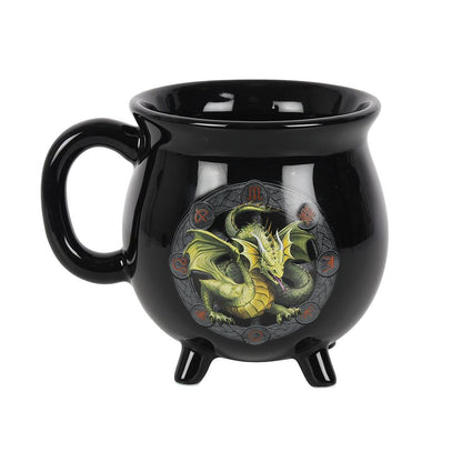 Mabon Colour Changing Cauldron Mug by Anne Stokes - DuvetDay.co.uk