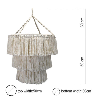 Macrame Soft Chandelier - Black - DuvetDay.co.uk