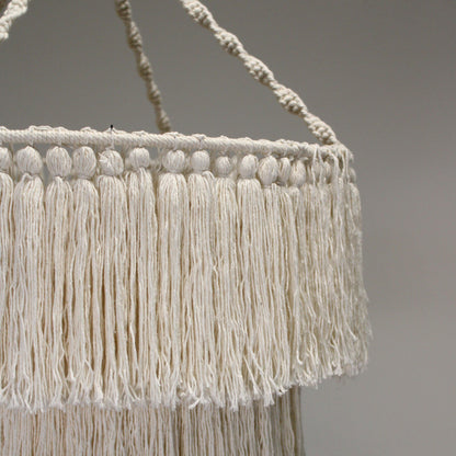Macrame Soft Chandelier - Natural - DuvetDay.co.uk