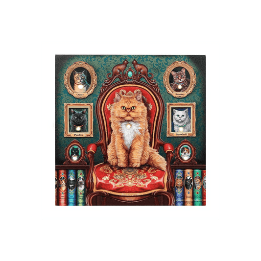 Mad About Cats Light Up Canvas By Lisa Parker - DuvetDay.co.uk