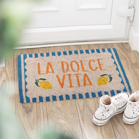 Blue La Dolce Vita Doormat