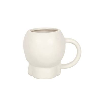Matte White Skull Mug - DuvetDay.co.uk