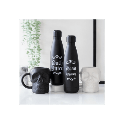 Matte White Skull Mug - DuvetDay.co.uk