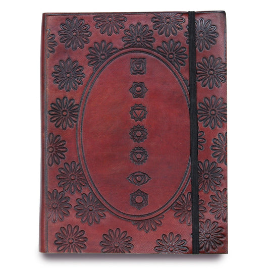 Medium Notebook with strap - Chakra Mandala - DuvetDay.co.uk