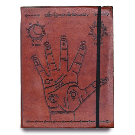 Medium Notebook with strap - Palmistry - DuvetDay.co.uk