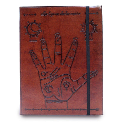 Medium Notebook with strap - Palmistry - DuvetDay.co.uk