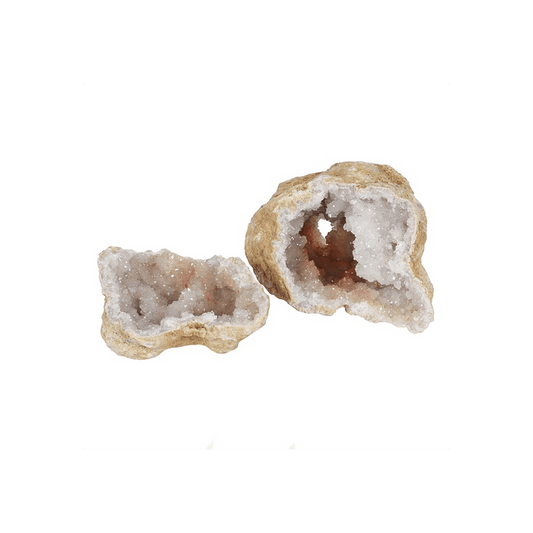 Medium White Quartz Geode - DuvetDay.co.uk