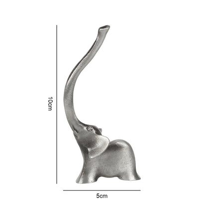 Metal Elephant Ring Holder - DuvetDay.co.uk