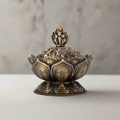 Metal Lotus Incense Cone Holder