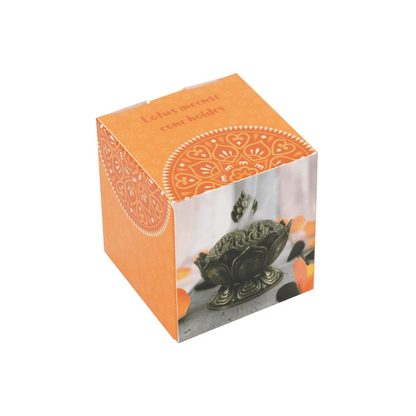 Metal Lotus Incense Cone Holder - DuvetDay.co.uk