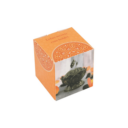 Metal Lotus Incense Cone Holder - DuvetDay.co.uk