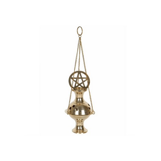 Metal Pentagram Incense Censer - DuvetDay.co.uk