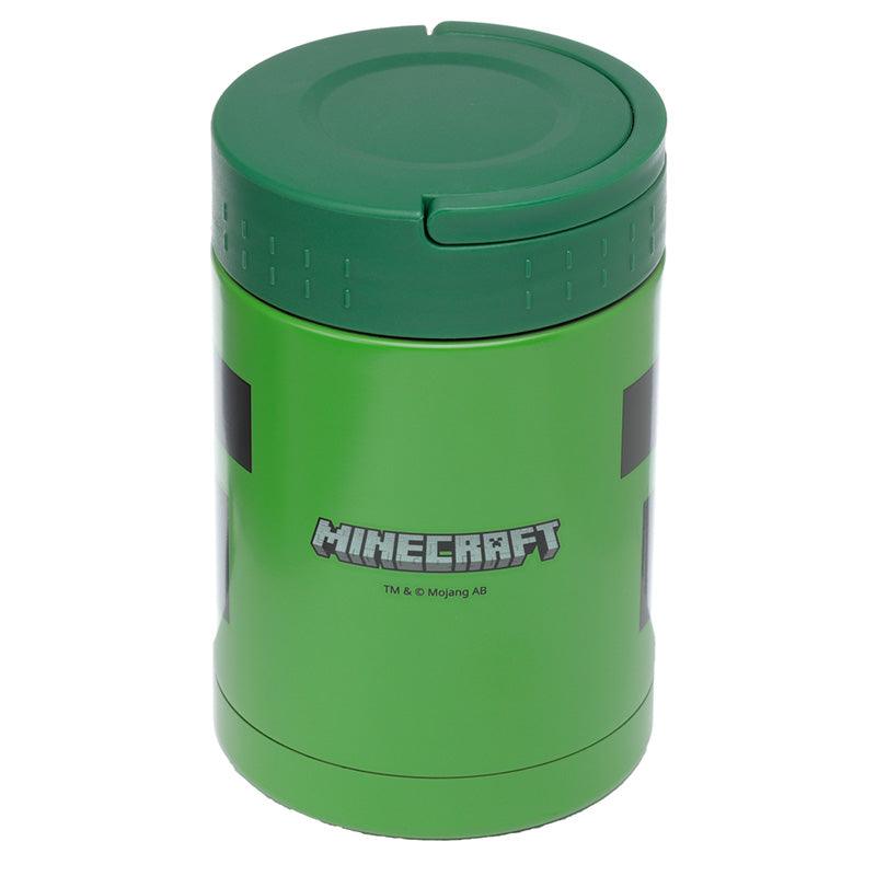 Minecraft Creeper Stainless Steel Insulated Food Snack/Lunch Pot 500ml - DuvetDay.co.uk