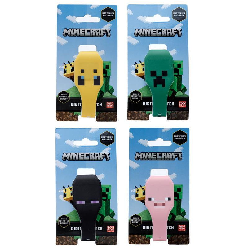 Minecraft Faces Silicone Digital Watch - DuvetDay.co.uk