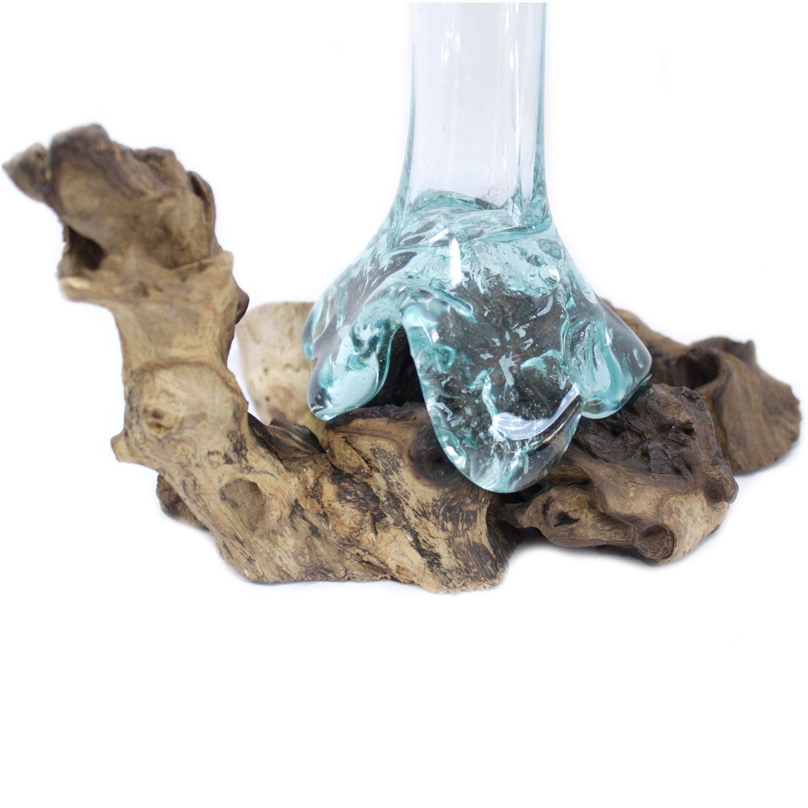 Molten Glass on Wood - Vase - DuvetDay.co.uk