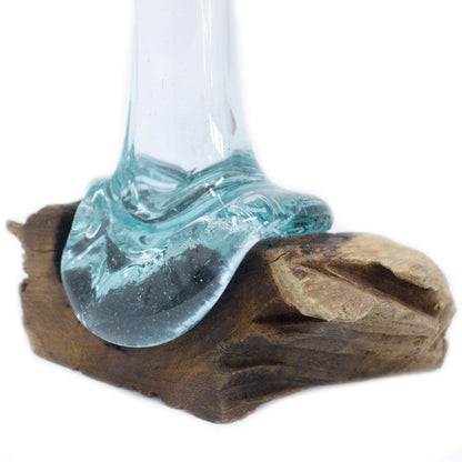 Molten Glass on Wood - Vase - DuvetDay.co.uk