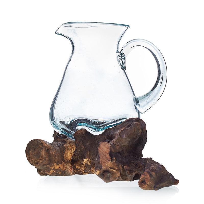 Molten Glass on Wood - Water Jug - DuvetDay.co.uk