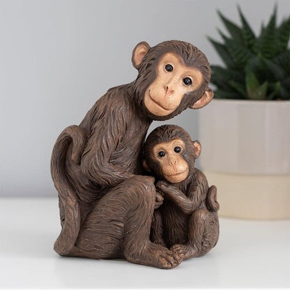 Monkey Mother and Baby Ornament - DuvetDay.co.uk