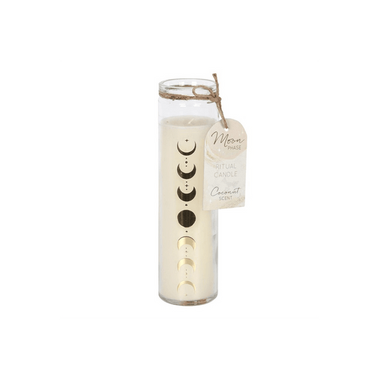 Moon Phase Coconut Tube Candle - DuvetDay.co.uk