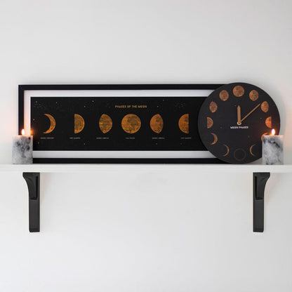 Moon Phases Print in Frame - DuvetDay.co.uk