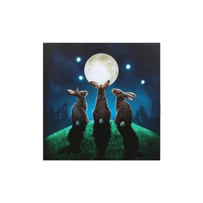 Moon Shadows Light Up Canvas Plaque by Lisa Parker - DuvetDay.co.uk