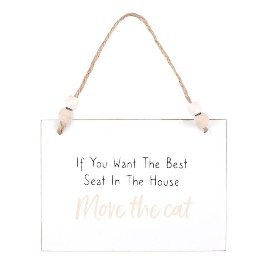Move The Cat Hanging Sign - DuvetDay.co.uk