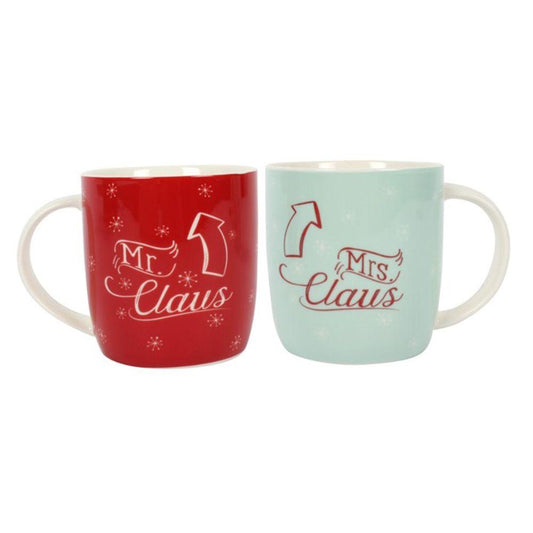 Mr & Mrs Claus Mugs - DuvetDay.co.uk