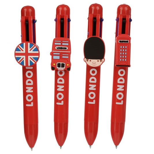 Multi Colour Pen (6 Colours) - London - DuvetDay.co.uk