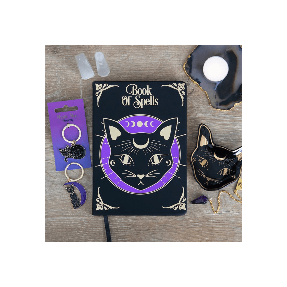 Mystic Mog Book of Spells A5 Notebook - DuvetDay.co.uk