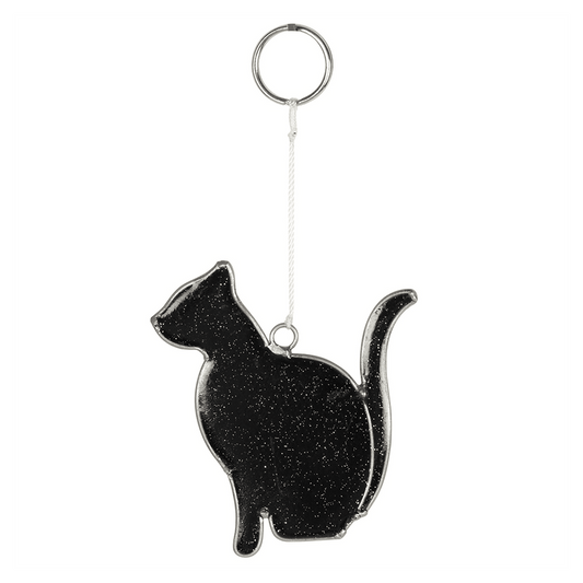 Mystical Black Cat Suncatcher - DuvetDay.co.uk