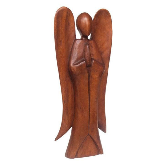 Natural Acacia Wood Angel - DuvetDay.co.uk