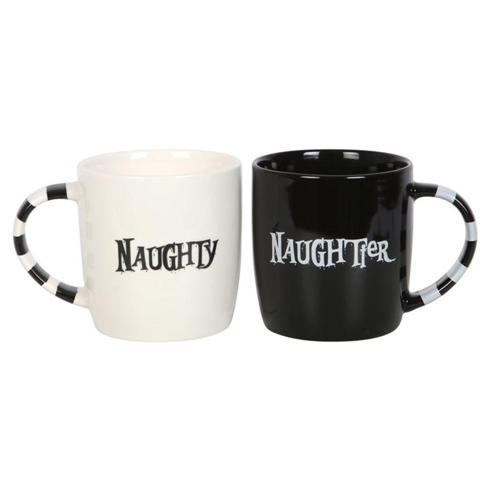 Naughty & Naughtier Couples Mug Set - DuvetDay.co.uk