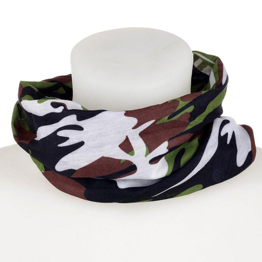 Neck Warmer Tube Scarf - Camouflage - DuvetDay.co.uk