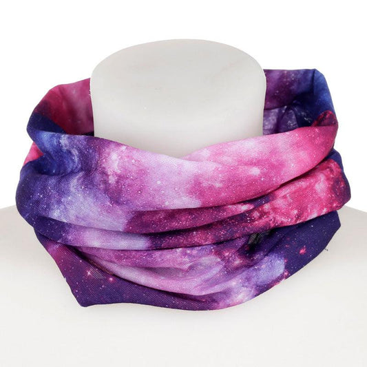 Neck Warmer Tube Scarf - Star Gazing Starry Night - DuvetDay.co.uk