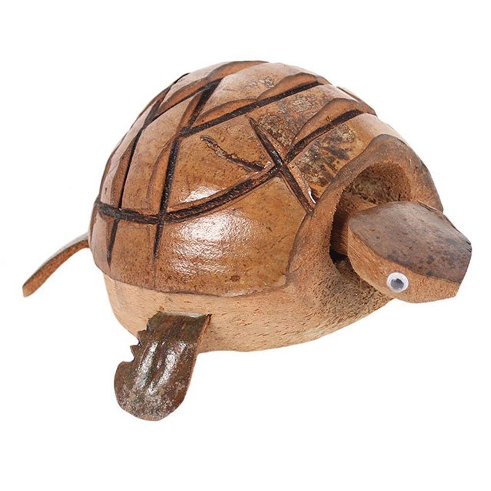 Nodding Wooden Turtle - DuvetDay.co.uk
