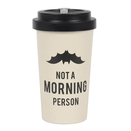 Not a Morning Person Bamboo Eco Travel Mug - DuvetDay.co.uk