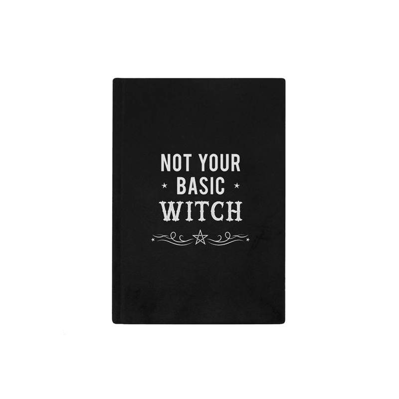 Not Your Basic Witch Velvet A5 Notebook - DuvetDay.co.uk
