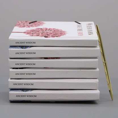 Notebook with strap - Flowers in the same garden - DuvetDay.co.uk