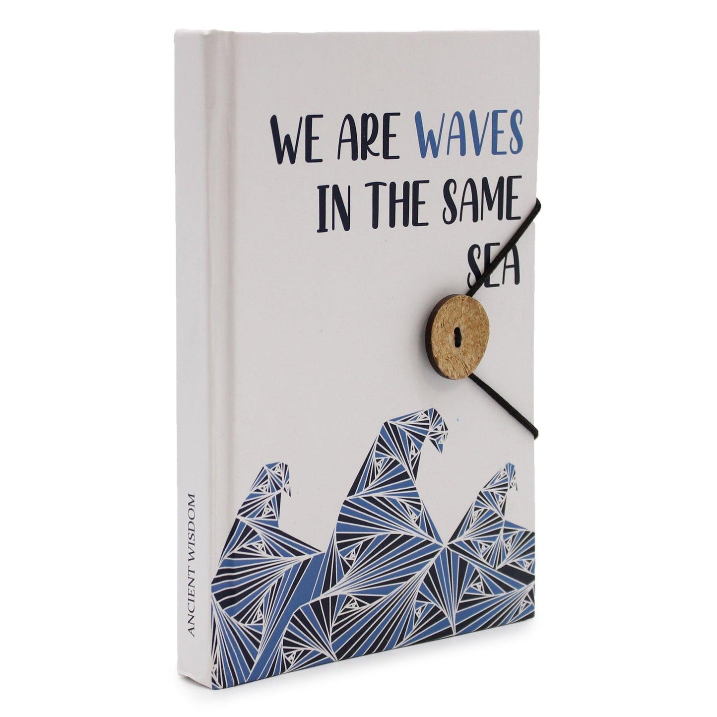Notebook with strap - Waves in the same sea - DuvetDay.co.uk