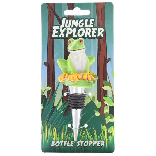 Novelty Ceramic Bottle Stopper - Tree Frog - DuvetDay.co.uk