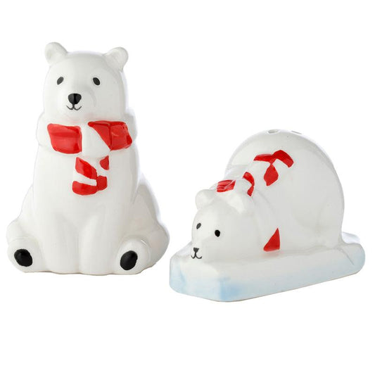 Novelty Ceramic Salt and Pepper - Polar Bear - DuvetDay.co.uk
