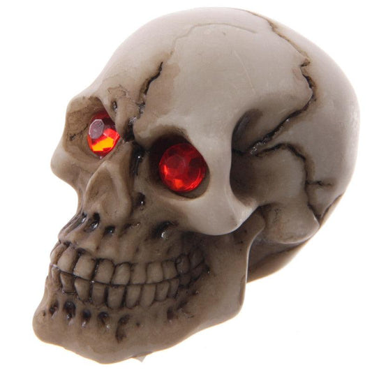 Novelty Red Eyed Skull Decoration - DuvetDay.co.uk