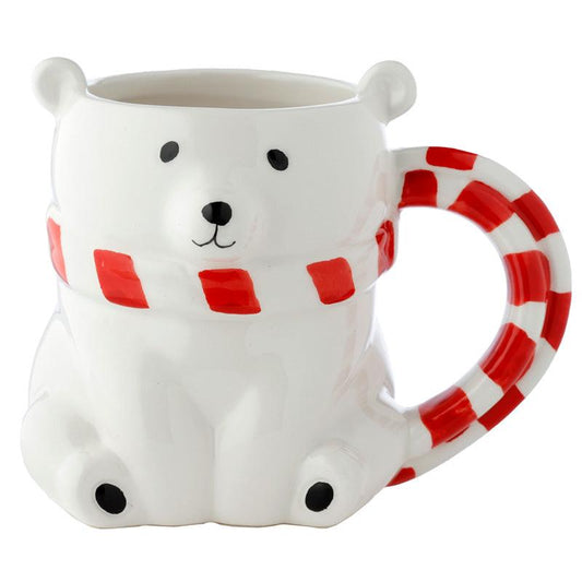 Novelty Shaped Ceramic Mug - Polar Bear - DuvetDay.co.uk