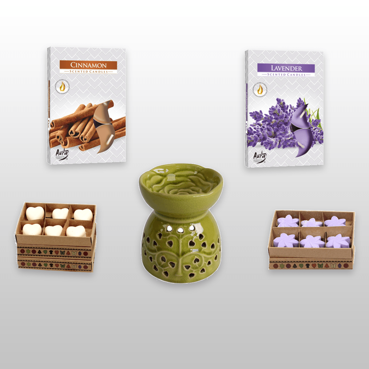Oil Burner and Wax Melts Gift Set - DuvetDay.co.uk