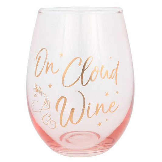 On Cloud Wine Stemless Drinking Glass - DuvetDay.co.uk