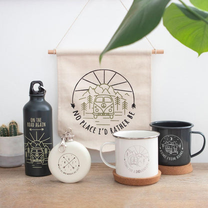 On The Road Again Metal Water Bottle - DuvetDay.co.uk