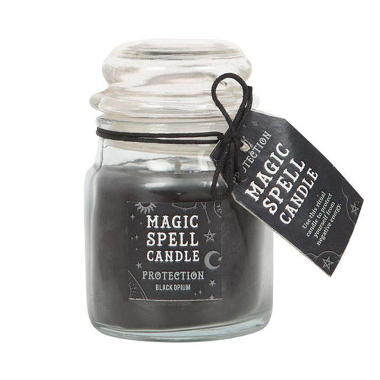 Opium 'Protection' Spell Candle Jar - DuvetDay.co.uk