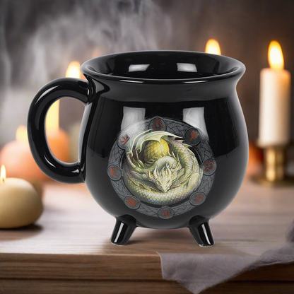 Ostara Colour Changing Cauldron Mug by Anne Stokes
